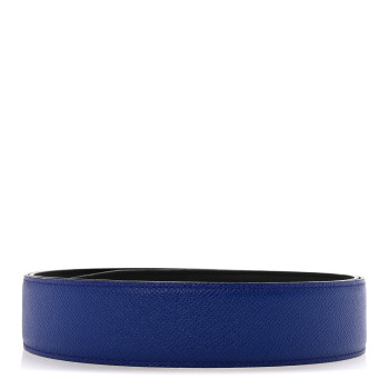 HERMES Epsom Swift 38mm Belt Strap  95 38 Bleu Electrique Black