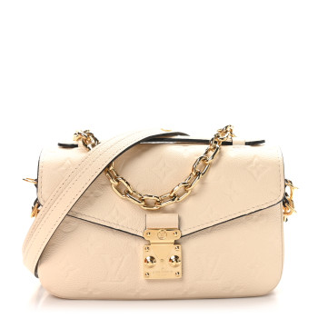 LOUIS VUITTON Empreinte Pochette Metis East West Cream