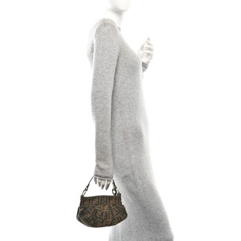 FENDI Zucca Mini Chef Hobo Tobacco