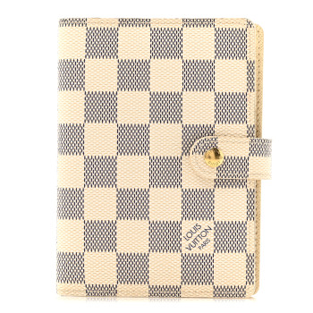LOUIS VUITTON Damier Azur Small Ring Agenda Cover