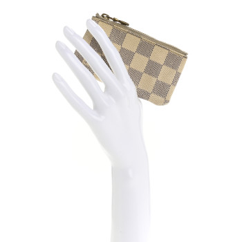 LOUIS VUITTON Damier Azur Key Pouch