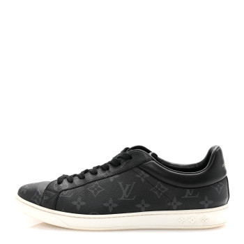 LOUIS VUITTON Calfskin Monogram Eclipse Luxembourg Sneakers Black