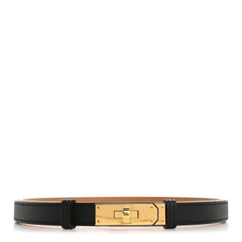HERMES Epsom Kelly Belt Black