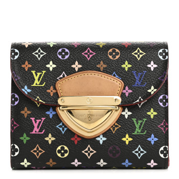 LOUIS VUITTON Monogram Multicolor Joey Wallet Black Grenade