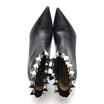 CHRISTIAN LOUBOUTIN Calfskin Firmamma 85 Booties 36 Black Silver