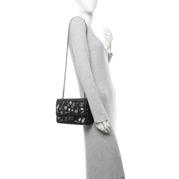 CHANEL Aged Calfskin Lucky Charms 2.55 Reissue 225 Flap Black