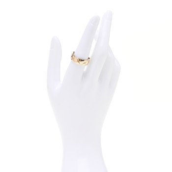 CHANEL 18K Beige Gold Diamond Small Coco Crush Ring 56 7.75