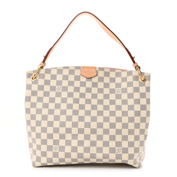 LOUIS VUITTON Damier Azur Graceful PM Rose Ballerine