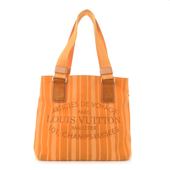 LOUIS VUITTON Denim Articles de Voyage Cabas Ocre