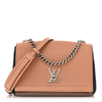 LOUIS VUITTON Soft Calfskin Lockme II Chain Bag BB Rose Poudre