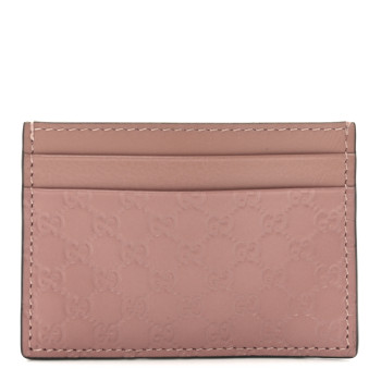 GUCCI Microguccissima Card Holder Soft Pink