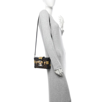 LOUIS VUITTON Monogram Column Petite Malle Black