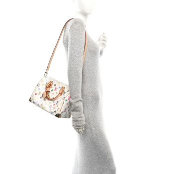 LOUIS VUITTON LV X TM Monogram Multicolor Speedy Bandouliere 25 White