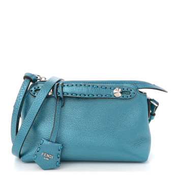 FENDI Cuoio Romano Selleria Sintetica Tape Stitch Mini By The Way Boston Bag Laguna