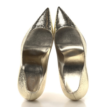CHRISTIAN LOUBOUTIN Specchio Vintage Kate 100 Pumps 38 Gold