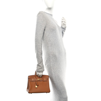HERMES Togo Birkin 25 Gold