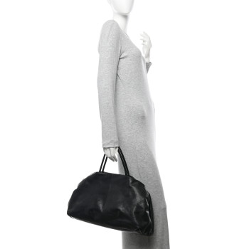 THE ROW Nappa Elio Bourse Bag Black