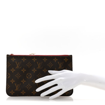LOUIS VUITTON Monogram Neverfull MM GM Pochette Cherry
