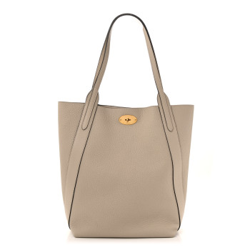 MULBERRY Heavy Grain Bayswater North South Tote Chalk