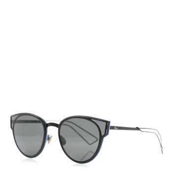 CHRISTIAN DIOR Sculpt Cat Eye Sunglasses Black Blue