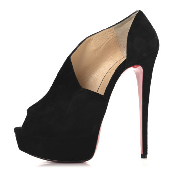 CHRISTIAN LOUBOUTIN Veau Velours Verita 150 Pumps 37.5 Black