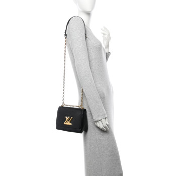 LOUIS VUITTON Electric Epi Twist Shoulder Bag PM Black