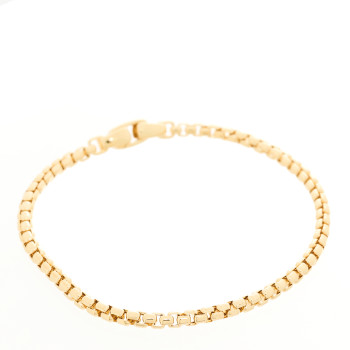 DAVID YURMAN 18K Yellow Gold 3.4mm Box Chain Bracelet