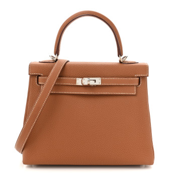HERMES Togo Kelly Retourne 25 Gold
