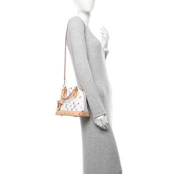 LOUIS VUITTON LV x TM Monogram Multicolor Alma BB White