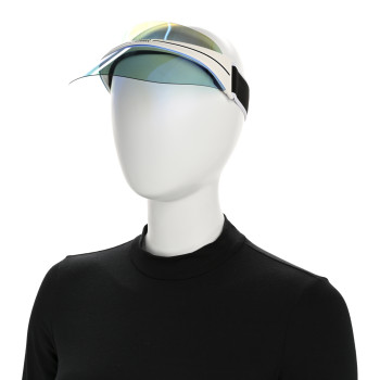 CHRISTIAN DIOR Mirrored DiorClub1 Sun Visor Blue