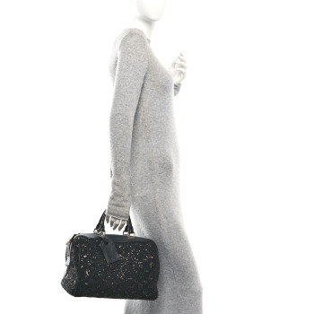 LOUIS VUITTON Sequin Monogram Sunshine Express Speedy Black