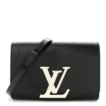 LOUIS VUITTON Electric Epi Louise Strap PM Black