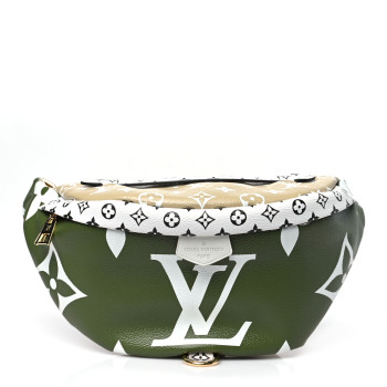 LOUIS VUITTON Monogram Giant Bumbag Kaki Beige