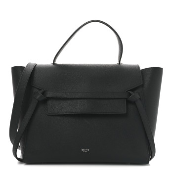CELINE Grained Calfskin Micro Belt Bag Navy Blue
