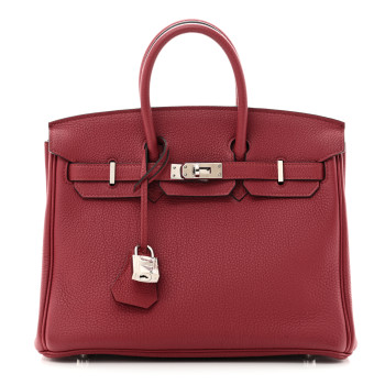 HERMES Togo Birkin 25 Rubis