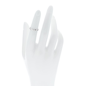 VAN CLEEF & ARPELS Platinum Diamond Tendrement Etoiles Wedding Band Ring 47 4
