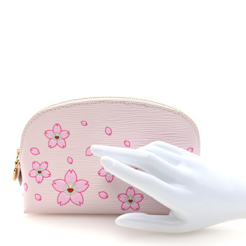 LOUIS VUITTON LV X TM Epi Cherry Blossom Cosmetic Pouch Pink