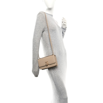 BURBERRY Grainy Calfskin Small TB Bag Rose Beige