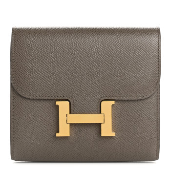 HERMES Epsom Constance Short Wallet Etoupe