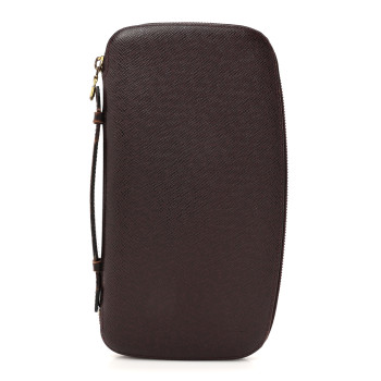 LOUIS VUITTON Taiga Atoll Travel Organizer Acajou