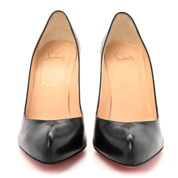 CHRISTIAN LOUBOUTIN Shiny Nappa Breche 100 Pumps 39 Black