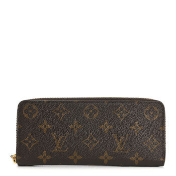 LOUIS VUITTON Monogram Clemence Wallet Rose Ballerine