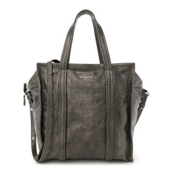 BALENCIAGA Agneau Small Bazar Shopper Tote Gris Pyrite