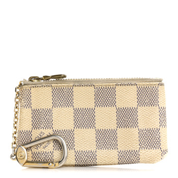 LOUIS VUITTON Damier Azur Key Pouch