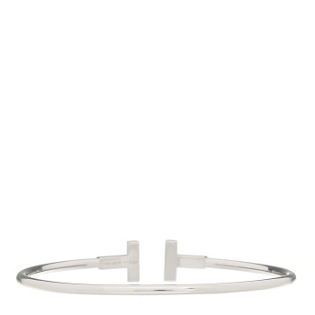 TIFFANY 18K White Gold T Wire Bracelet