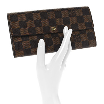 LOUIS VUITTON Damier Ebene Sarah Wallet
