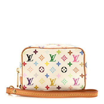 LOUIS VUITTON Monogram Multicolor Trousse Wapity White