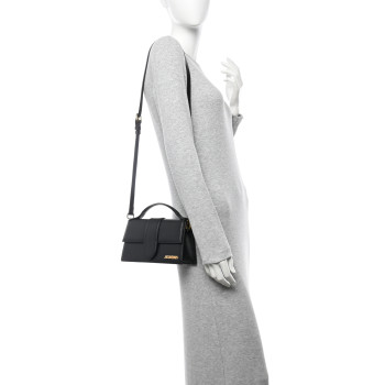 JACQUEMUS Smooth Calfskin Le Grand Bambino Black