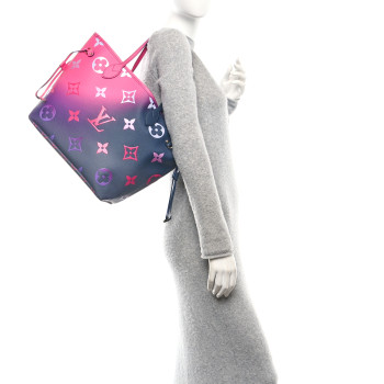 LOUIS VUITTON Monogram Giant Spring In The City Neverfull MM Midnight Fuchsia