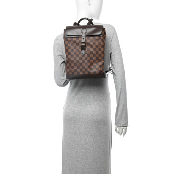 LOUIS VUITTON Damier Ebene Soho Backpack